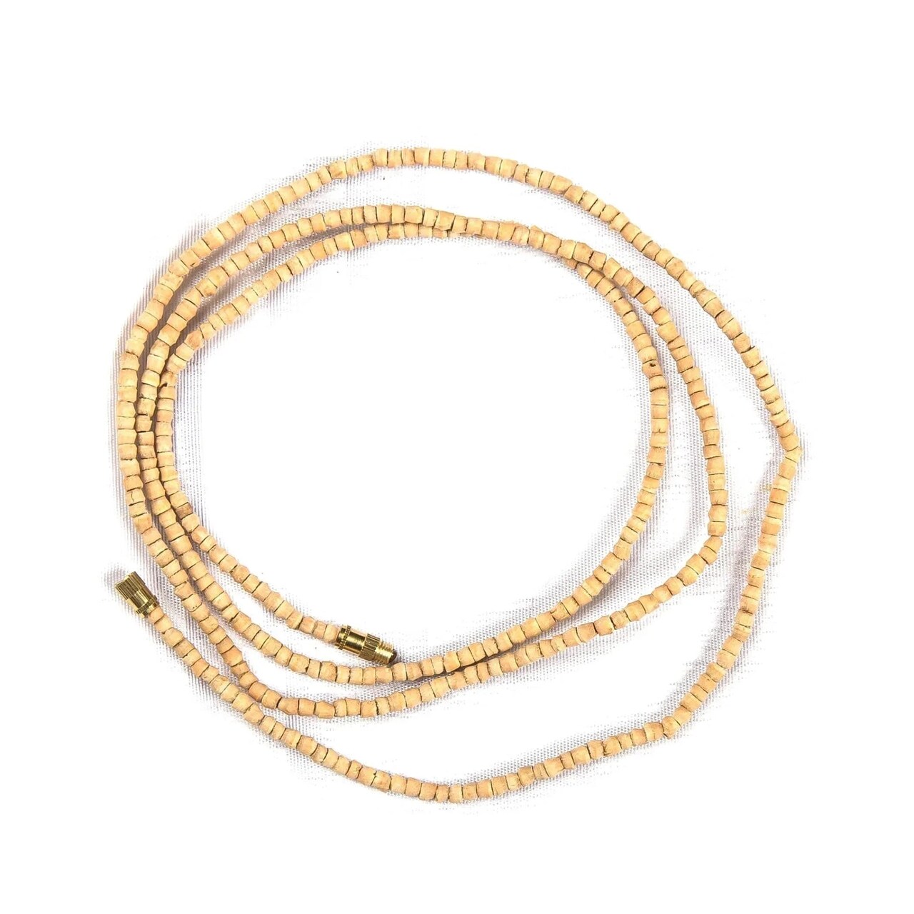 2mm Tulsi Mala Beads Necklace Holy Basil Energized Hindu Tibetan Buddhist Rosary Hand Knotted Tulsi Neck Mala for Pooja Meditation Yoga